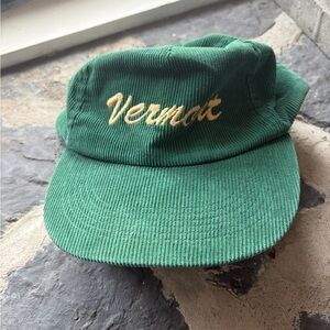 Green Corduroy vintage trucker hat